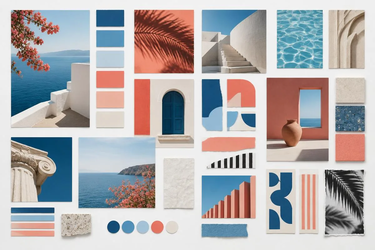 Picazor visual references organized into a cohesive board